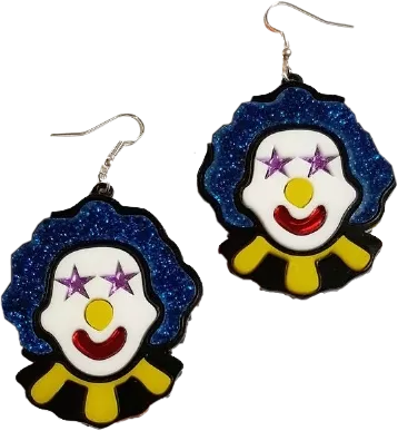 earrings clown clowncore sticker by @pastelstegosaurus