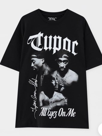 tupac tshirt oversized