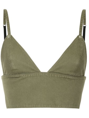 T BY ALEXANDER WANG triangle bralette top