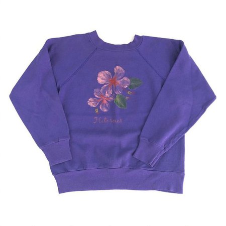 Vintage Hibiscus Crewneck Graphic Sweatshirt | Urban Outfitters