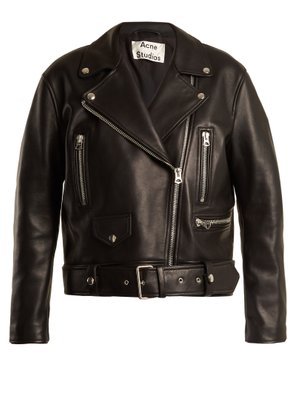 Leather biker jacket | Acne Studios | MATCHESFASHION.COM