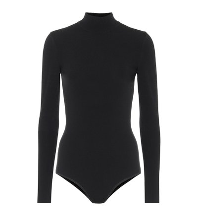 Alaïa - Wool-blend turtleneck bodysuit | Mytheresa