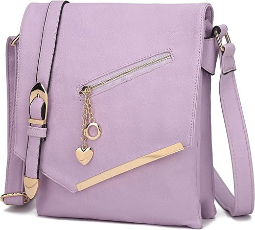 MKF Collection Crossbody Bag for Women – Shoulder Strap – PU Leather Handbag Medium Ladies Messenger Side Purse: Handbags: Amazon.com