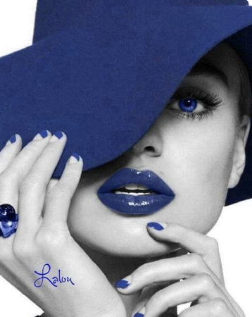 blue Vogue fashion photography