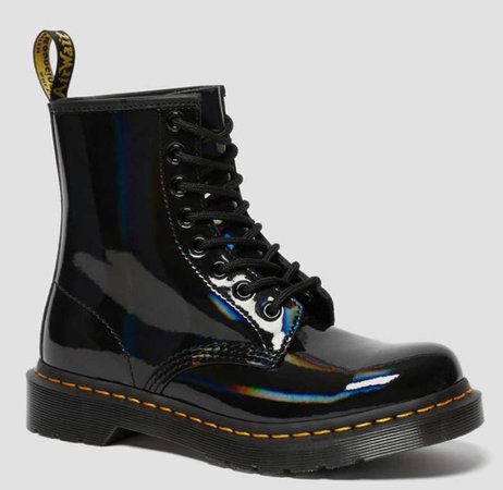Doc Marten black “Rainbow” Boots