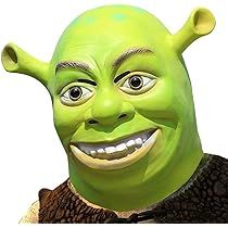Amazon.com: Bstask Shrek Mask, Deluxe Green Lifelike Latex Full Head Mask, Funny Adults Costume Cosplay for Halloween Party Props : Clothing, Shoes & Jewelry