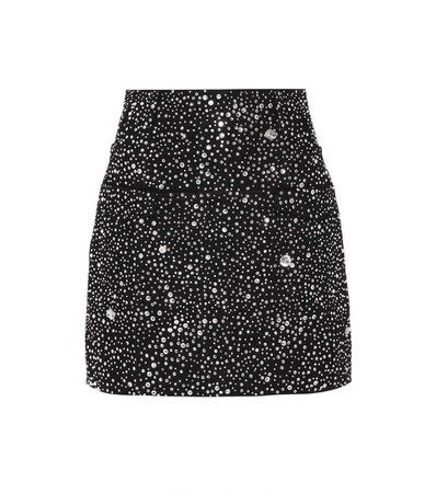 Embellished Cotton Miniskirt | Balmain - mytheresa.com