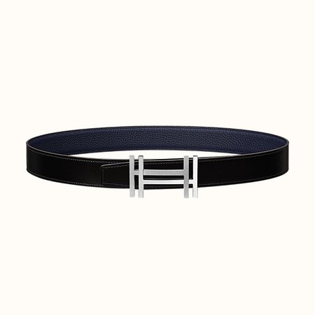 H au Carre belt buckle & Reversible leather strap 32 mm | Hermes USA