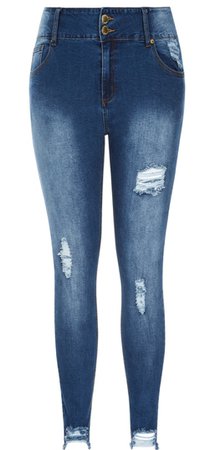 city chic asha rip detail jeans