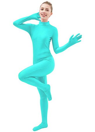 Amazon.com: Ensnovo Womens One Piece Unitard Full Body Suit Lycra Spandex Skin Tights: Clothing
