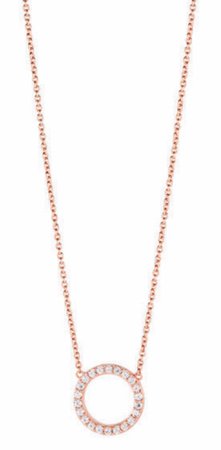 I am fearless rose gold necklace