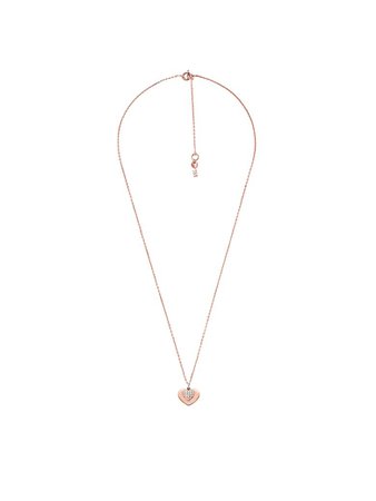 Michael Kors Michael Kors Kors Pavé Love Women's Necklace - Rose gold - 10811930 | italist