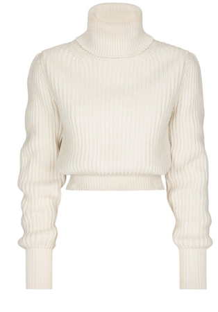 white dolce and gabbana turtle neck sweater