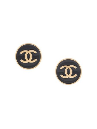 Chanel Pre-Owned 2001 CC Rounded Earrings - Farfetch