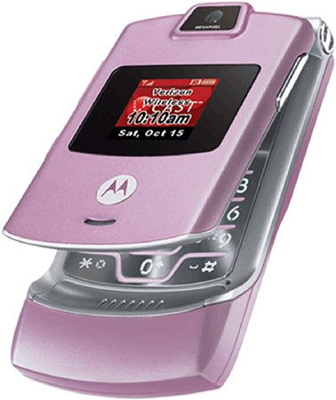 a&m .com: Motorola RAZR V3m Pink Verizon Flip Phone Ready To