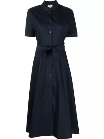 Woolrich tied-waist Poplin Shirt Dress - Farfetch