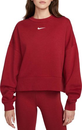 Nike Women's Sportswear Essentials Oversized Fleece Crewneck Sweatshirt | DICK'S Sporting Goods