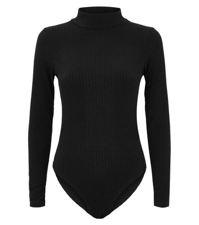 Black Long Sleeve Turtleneck Bodysuit | New Look