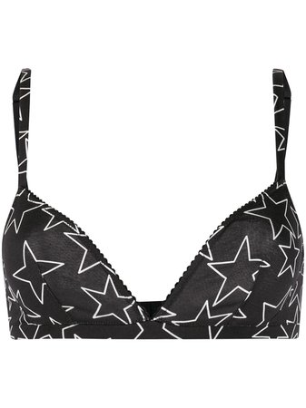 Dolce & Gabbana Underwear scalloped star print bra