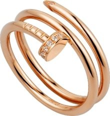 Cartier Juste un Clou ring Pink gold, diamonds