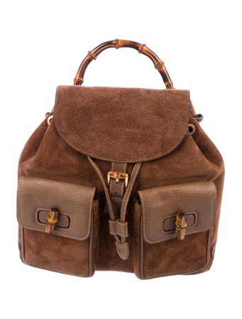 Gucci Vintage Bamboo Backpack - Handbags - GUC229312 | The RealReal