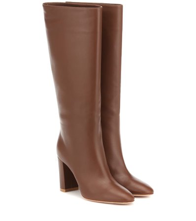 Leather Knee-High Boots - Gianvito Rossi | Mytheresa