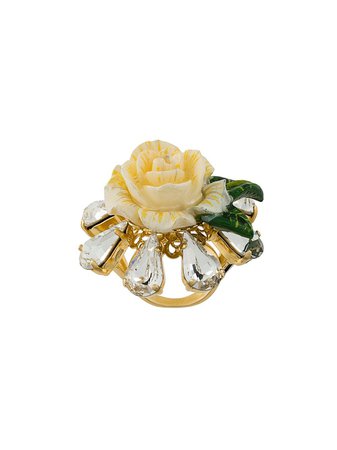 Dolce & Gabbana Crystal Rose Ring