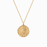 Frida Kahlo Coin Necklace - 14k Yellow Gold Vermeil – Awe Inspired