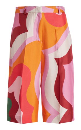 Printed Silk Bermuda Shorts By Etro | Moda Operandi
