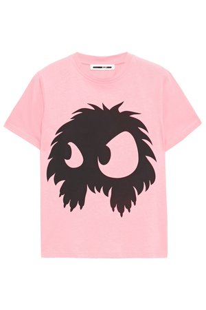 Pink Printed cotton-jersey T-shirt | Sale up to 70% off | THE OUTNET | McQ Alexander McQueen | THE OUTNET