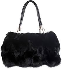 black fur purse - Google Search