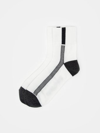 19SS Mesh Mid Socks - White