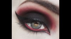 Black & Red Eyeshadow