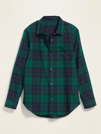 Classic Plaid Flannel Shirt for Women | Old Navy