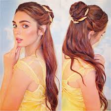 belle from beauty and the beast hair