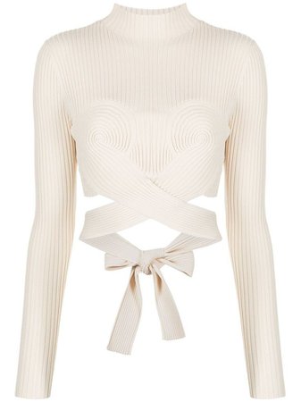 Dion Lee - spiral ribbed knit top