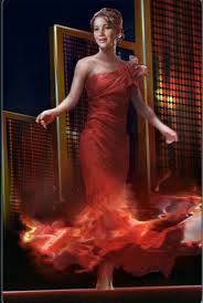 the hunger games red dress - Google Search