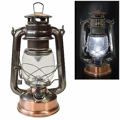 15 LED LLOYTRON COPPER HURRICANE STORM GARDEN LAMP TORCH LANTERN LIGHT 3303173235567 | eBay