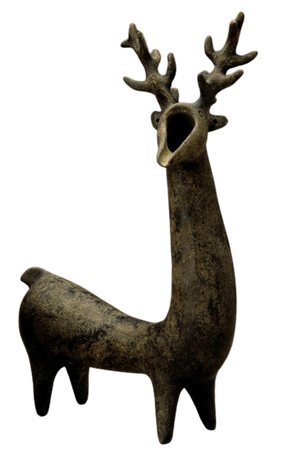 Forgery of stag-shaped vessel / Place of Origin: Iran / Date: approx. 1900-1965 /  Materials: Burnished earthenware / Style or Ware: Marlik style
