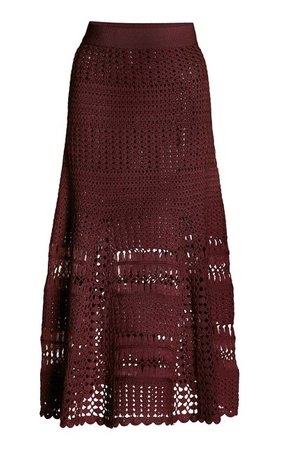 Djembe Crocheted Cotton Midi Skirt By Wales Bonner | Moda Operandi
