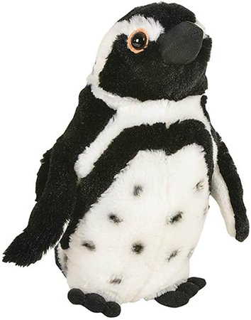 Amazon.com: Wildlife Tree 10 Inch Black Footed Penguin Stuffed Animal Floppy Plush Species Collection: Toys & Games