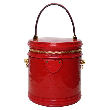 Louis Vuitton Cannes "Rouge" Monogram Veris Handbag For Sale at 1stDibs