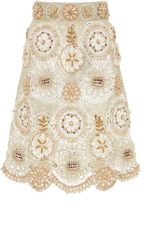 Dolce & Gabbana Floral Knit Skirt Size: 36