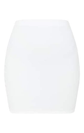 White Mini Suit Skirt | Skirts | PrettyLittleThing