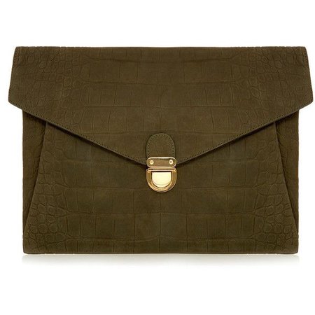 green wallet bag
