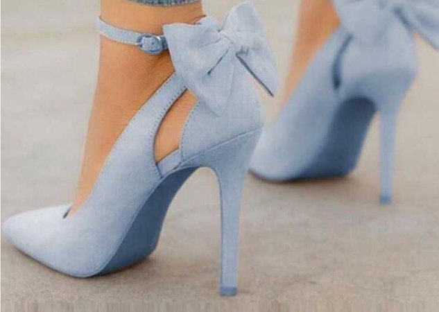 Light blue shoes