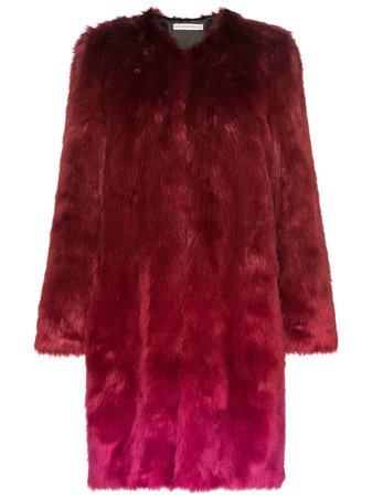 Mary Katrantzou Thalia Ombre Faux Fur Coat | Farfetch.com