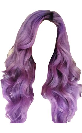 purple wavy hair