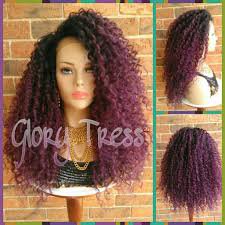purple curly hair - Google Search