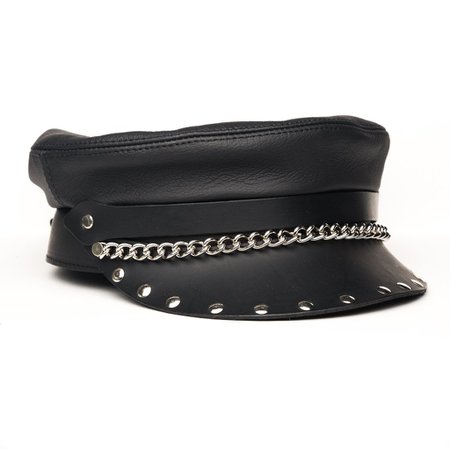 Studded Leather Hat